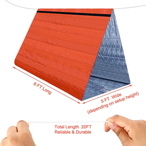 Tente de survie ultralégère pour 2 personnes, tente tubulaire, abri d'urgence étanche, bâche de survie coupe-vent - Product Image 3