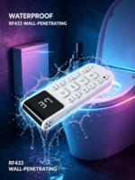 Control Remoto Universal Inteligente para Inodoro - 16 Teclas RF433, Resistente a Salpicaduras IPX4, ABS Antibacteriano