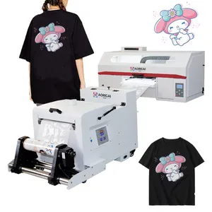 AORICAI 2024 factory direct sales 33cm DTF printer 2 heads XP600 A3 tshirt DTF transfer film printer for small business
