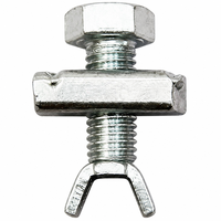Boulon hexagonal en acier galvanisé sur mesure avec support en U et écrou coulissant pour fixations de montage de machines OEM