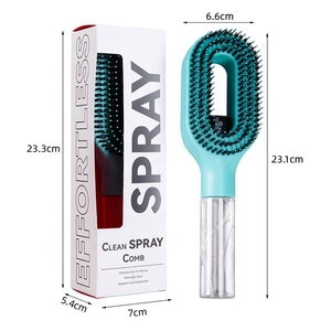<span class=keywords><strong>Brosse</strong></span> à <span class=keywords><strong>cheveux</strong></span> 2-en-1 avec pulvérisateur d'eau, <span class=keywords><strong>brosse</strong></span> à poils de sanglier et nylon <span class=keywords><strong>pour</strong></span> une hydratation fine et une chevelure lisse sans frisottis - Product Image 5