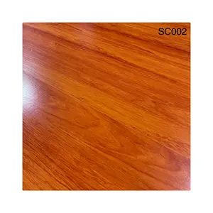 Suelo de madera laminada Lvt, 8mm, 10mm, 12mm, ac4, de lujo, alto brillo, HDF, China