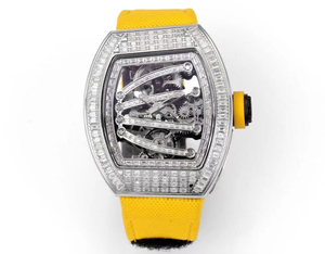 Luxury Fashion Watch Diamond <b>studded</b> Dial Stainless Steel Watch Skeleton Design High End Unisex Mechanical Watch - Product Image 1