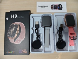 H9Pro Max 스마트 워치 피트니스 트래커, iOS 및 Android용 터치 컨트롤 및 캘린더 기능 탑재 - Product Image 3