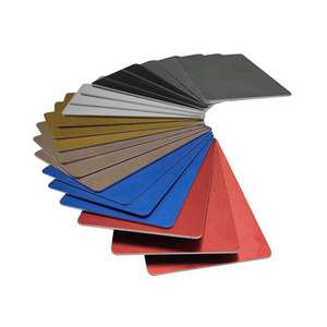 0.8mm 1.0mm Thick Custom Scratch Resistant Colorful Blank Sandblasted Anodized Aluminum Metal Visiting Nameplates Business Cards - Product Image 4