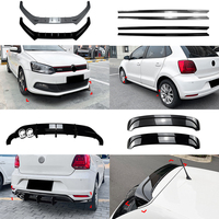 Kit carrosserie AMP-Z pour Volkswagen Polo Mk5 6R 6C : Lame de pare-chocs avant, jupes latérales, aileron arrière, diffuseur arrière en ABS