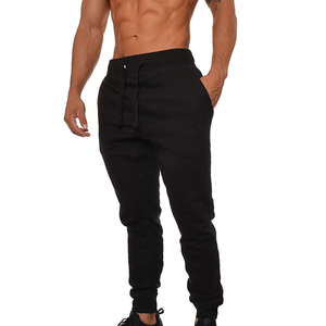 Wholesale High Quality Custom Plain Blank <strong>Lightweight</strong> Casual Mid Waist Drawstring Closure Cotton Fleece Mens Gym <strong>Joggers</strong> - Product Image 5