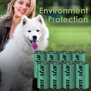 2025 grosir tas kotoran anjing beraroma kustom dengan pegangan-tas limbah hewan peliharaan mudah terurai pasokan jumlah besar, 20 mikron tebal tahan bocor - Product Image 5