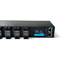 PDU Inteligente de 48V CC con Bloque de Terminales, Pantalla LCD de 8 Vías, Registro de Alarmas, Expansión de E/S, Centro Financiero, Energía Estable, Personalizable de Alta Gama