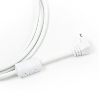 Cable de Carga y Datos USB 2.0 Tipo A Macho a Tipo C Macho con Núcleo de Ferrita, 1.8M, Blanco, PVC, Carga Rápida y Sincronización para Teléfono y Tableta