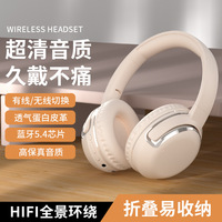 Soyto SMY-62 headphone atas telinga nirkabel Retro ringan estetika BT5.4 Headset Auriculares Inalambricos Audifonos Cuffie