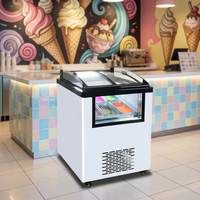Congélateur commercial compact YINZHENG pour glaces, machine de présentation, refroidissement direct, -20°C, OEM direct ℃   Réfrigérateur pour plusieurs portions