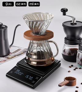 Balance à café <span class=keywords><strong>Matou</strong></span> avec minuteur, balance de cuisine électronique intelligente, matériau ABS, précision 0,1 g, écran LED, garantie 1 an - Product Image 6
