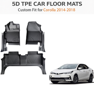 Alfombrillas de Coche TPE Personalizadas para Toyota Corolla 2014-2018 |   Tapetes para Piso Impermeables para Todo Clima, Juego Completo, OEM de Fábrica - Product Image 2
