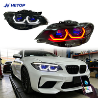 Phares HETOP F22 2014-2021 Série 2, double couleur, personnalisation spéciale, style OSS, LED DRL avant uniques, Plug and Play pour BMW