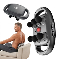 Masseur corporel électrique multi-têtes portable, relaxant musculaire, avec thérapie thermique, pour le soulagement du dos et de la taille