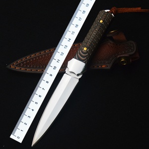 มีดต่อสู้คุณภาพสูง ใบมีดสแตนเลส ด้ามจับ G10 ปรับแต่งได้ตามต้องการ OEM DIY สำหรับกิจกรรมกลางแจ้ง คมกริบ - Product Image 6