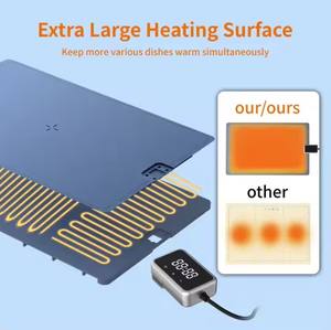 Bandeja de calentamiento de alimentos eléctrica enrollable de silicona para mantener la comida caliente de cocina KISUN - Product Image 2