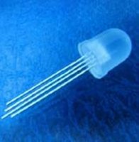 Tricolore 5mm Diode led ronde RGB Led Diode émettrice Diffusée Lentille claire de l'eau laiteuse 4pin Diode Led diffuse F5 Led polychrome
