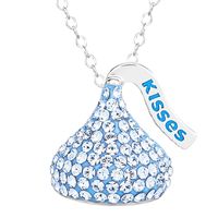Tiempo de Entrega de 7 a 10 Días, Collar de Moda con Colgante de Cristales y Diseño de Beso, Joyería de Arcilla para Niñas