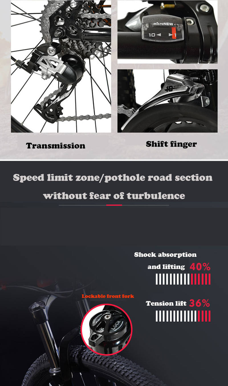 Marco de acero al carbono para bicicleta de montaña, lloy plegable