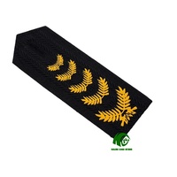 Kango Epaulettes Papan Bahu Bordir Garis Emas Perak untuk Kemeja Seragam Upacara Desain Warna Kustom Layanan OEM