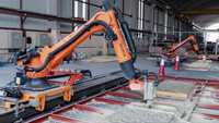 Tian Jiao Kuka 6 axes CNC routeur 3D Machine de gravure sur bois avec PLC et moteur Robot industriel pour les industries de la construction