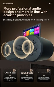 Sistema <span class=keywords><strong>Karaoke</strong></span> Android Professionale con Schermo Touch da 10.1", 2 Microfoni Wireless, 1TB di Memoria, Uscita <span class=keywords><strong>HD</strong></span>, Suono Perfetto, Lettore con Altoparlanti a 6 Vie - Product Image 6