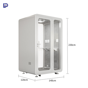 PYinC Bureau mobile simple pour travail privé Bureau d'ordinateur insonorisé silencieux avec espace privé - Product Image 2