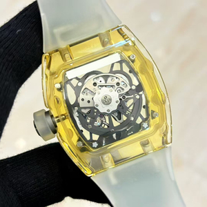 Luxury Lifestyle Designer Style Yellow Sapphire <b>Case</b> Skeleton Automatic Mechanical <b>Watch</b> Waterproof Luminous Sporty Mens <b>Watch</b> - Product Image 2