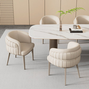 <span class=keywords><strong>Chaise</strong></span> de salle à manger italienne moderne <span class=keywords><strong>et</strong></span> minimaliste, <span class=keywords><strong>chaise</strong></span> de conférence de luxe en cuir pour la maison, <span class=keywords><strong>chaise</strong></span> de <span class=keywords><strong>coiffeuse</strong></span> haut de gamme - Product Image 3