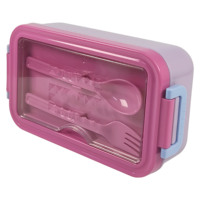 Boîte à lunch pour enfant en plastique sans BPA avec 2 compartiments, ensemble de boîtes à lunch écologiques pour enfants avec bouteille d'eau