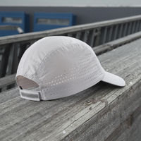 Casquettes de sport blanches à six pans, imperméables, respirantes, réglables, séchage rapide, pour la course à pied, légères, style streetwear
