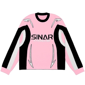 Biểu Tượng Tùy Chỉnh Người Đàn Ông Áo Len Giản Dị Áo Thun Jacquard Mô Hình Dệt Kim Dài Tay Áo Crew Cổ Jumper Mùa Đông Dệt Kim Áo Len Jersey Người Đàn Ông - Product Image 4