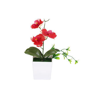 Orchidée Phalaenopsis Artificielle en Pot de 26 cm en Matière PP Faite à la Main pour Décoration d'Entrée - Yiwu Datuo Florist - Product Image 5