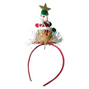 New Ornaments Adult Children's Christmas Pompom <b>Headband</b> With <b>Sequins</b> Novelty Hairband for Xmas Holiday Party - Product Image 3