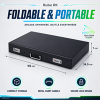 Console de jeu portable pliable 24 pouces avec double joystick, Pandora Arcade Moonlight Treasure Box, machine tout-en-un pour jeux de combat à domicile