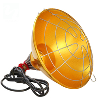 Lampe chauffante étanche pour élevage animal, équipement agricole pour porcs, avec cadre de lanterne en métal
