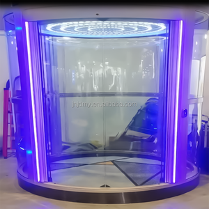 الصينية الفاخرة الصغيرة فراغ الجانب السكنية الباب جولة الزجاج فيلا المصعد - Product Image 4