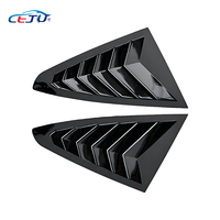 Brillant mat noir ABS fibre de carbone Look accessoires de voiture Kits de carrosserie Tuning arrière fenêtre latérale persiennes évents couverture pour MG 7 2022 +