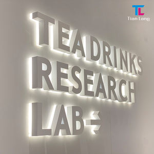 2023 personalizado de gama alta de acero inoxidable Frontlit publicidad signo al aire libre Led carta signo 3D Led canal letra signo - Product Image 3