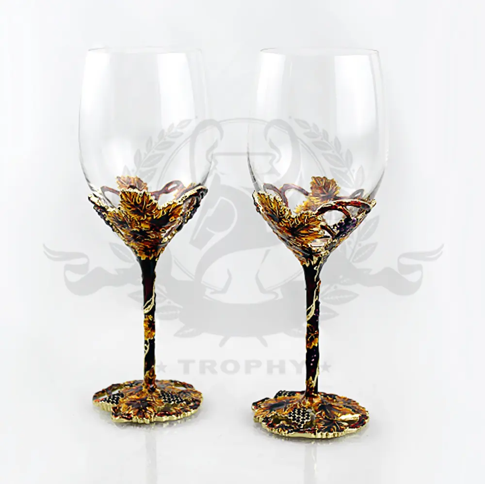 Custom Stained colored wine glass Goblet Cups/wedding cup glass/custom wine glasses