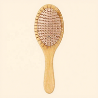 Brosse à cheveux en bois pour massage du cuir chevelu - Brosse à coussin d'air professionnelle, portable et légère pour la maison et les voyages, soin des cheveux lisses