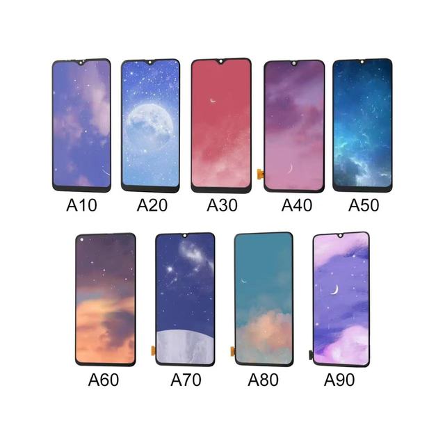 Elekworld Mobile Phone OLED for Samsung A10 A20 A30 A40 A50 A60 A70 A80 A90 LCD Screen Display Digitizer Replacement