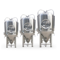 Équipement de fermentation de bière en acier inoxydable 304 pour brasserie domestique 100L/ 200L /500L/1000L