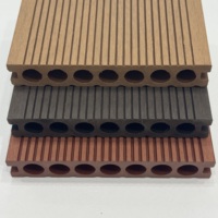 Revêtement de terrasse en composite bois-plastique (WPC) de haute qualité, résistant aux intempéries, creux, personnalisé, pour extérieur