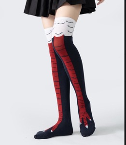 Bataidis Nouveau et Intéressant Griffe <span class=keywords><strong>De</strong></span> <span class=keywords><strong>Poulet</strong></span> Au-Dessus Du Genou Chaussettes Dinde Pied <span class=keywords><strong>Cuisse</strong></span> Haute Chaussettes Animal Paw Chaussettes - Product Image 6