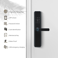 TTlock App Smart Lever Deurslot Biometrische vingerafdruk Digitaal wachtwoord Sleutelloze toegang Geheugenkaart Stalen deur Houten deur