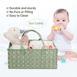 Tote Baby Diaper Caddy Organizer <b>Basket</b> <b>Storage</b> <b>for</b> Baby Essentials Diaper Changing Pad <b>Basket</b> <b>Storage</b> Bag - Product Image 6