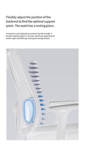 Silla de Oficina Ergonómica Profesional Ajustable, Malla Completa, Diseño Moderno, Reposapiés Plegable, Nylon Resistente, Reposabrazos 3D, Aleación de <span class=keywords><strong>Aluminio</strong></span> - Product Image 5